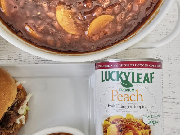 Smoked Peach Pie Chipotle Baked Beans